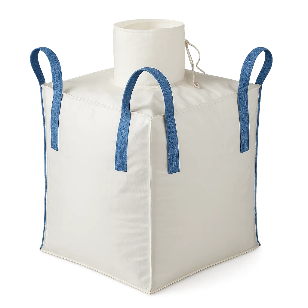 Big bag modelo C5 — Válvula superior, Fundo fechado